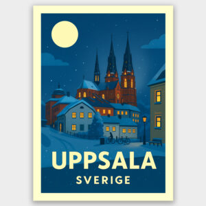 Gamla torget, Uppsala, vykort A6