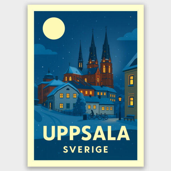 Gamla torget, Uppsala, vykort A6