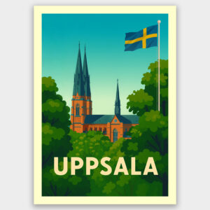 Uppsala Domkyrka, vykort A5