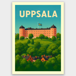 Uppsala Slott, vykort A6